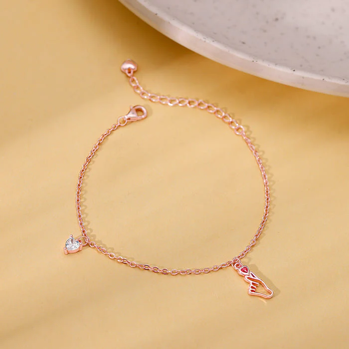Rose Gold Cute Love Bracelet - Image 2