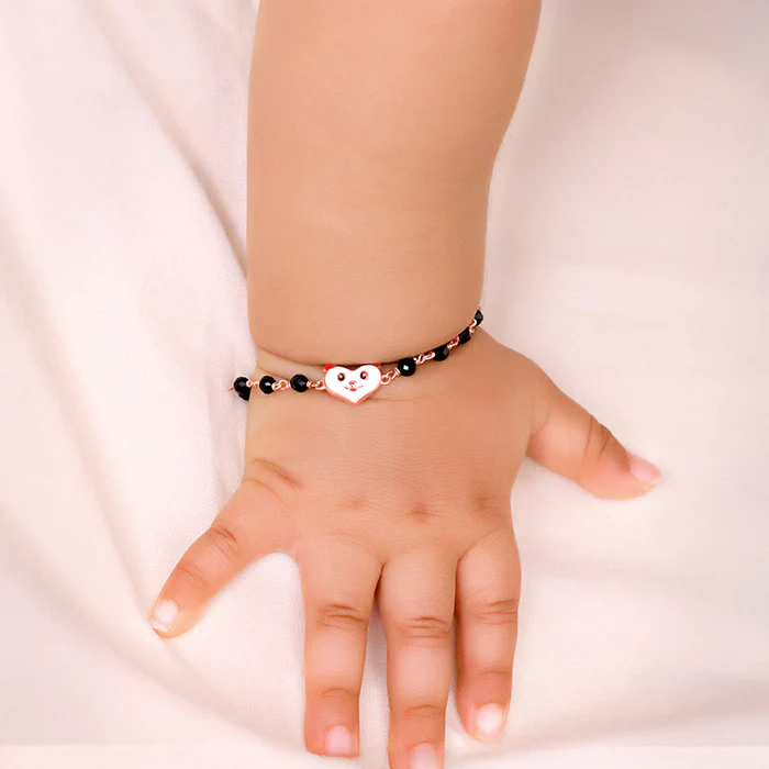 Rose Gold Cute Nazariya Boo Kids Bracelet (0 - 2Years) - Image 3