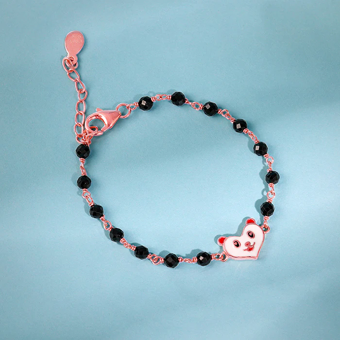 Rose Gold Cute Nazariya Boo Kids Bracelet (2 - 8Years) - Image 2