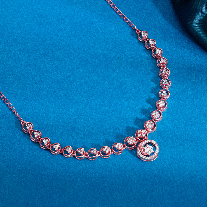 Rose Gold Daisy Necklace - Image 2