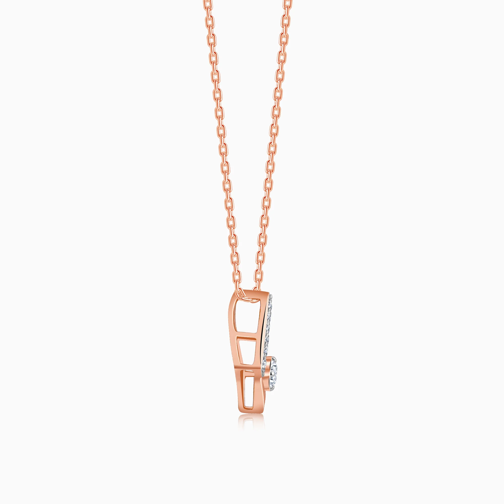 Rose Gold Dawn Diamond Pendant - Image 5