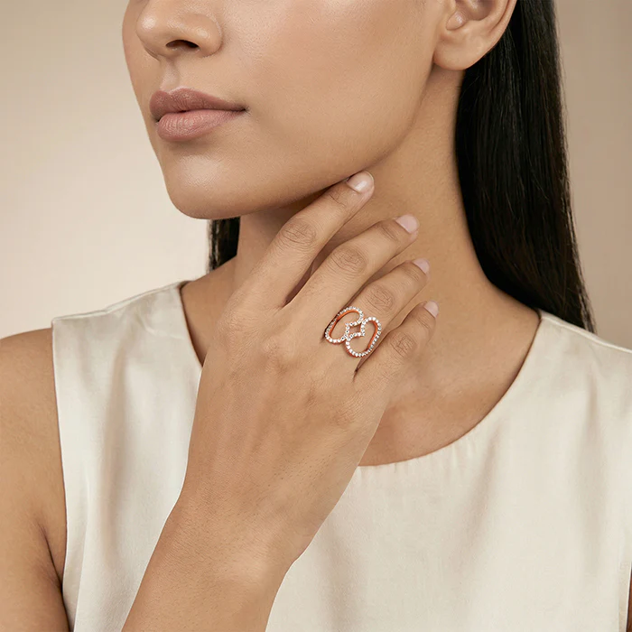 Rose Gold Deep Love Ring (Size 12) - Image 3