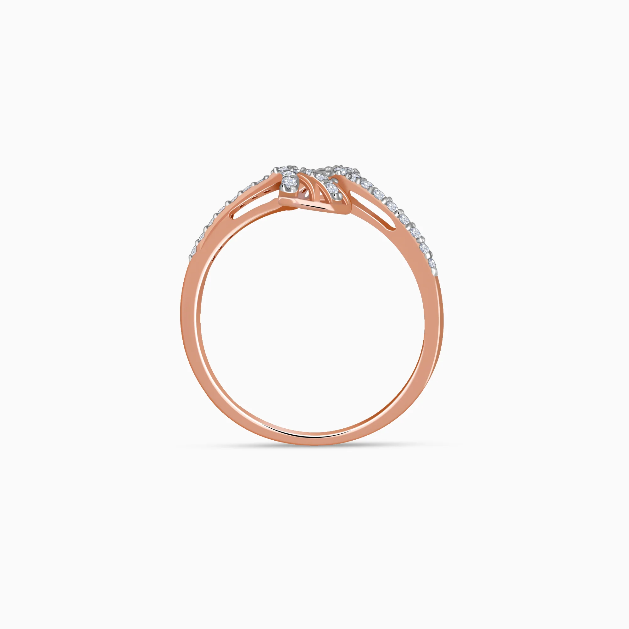 Rose Gold Divine Duet Lab Grown Diamond Ring - Image 5