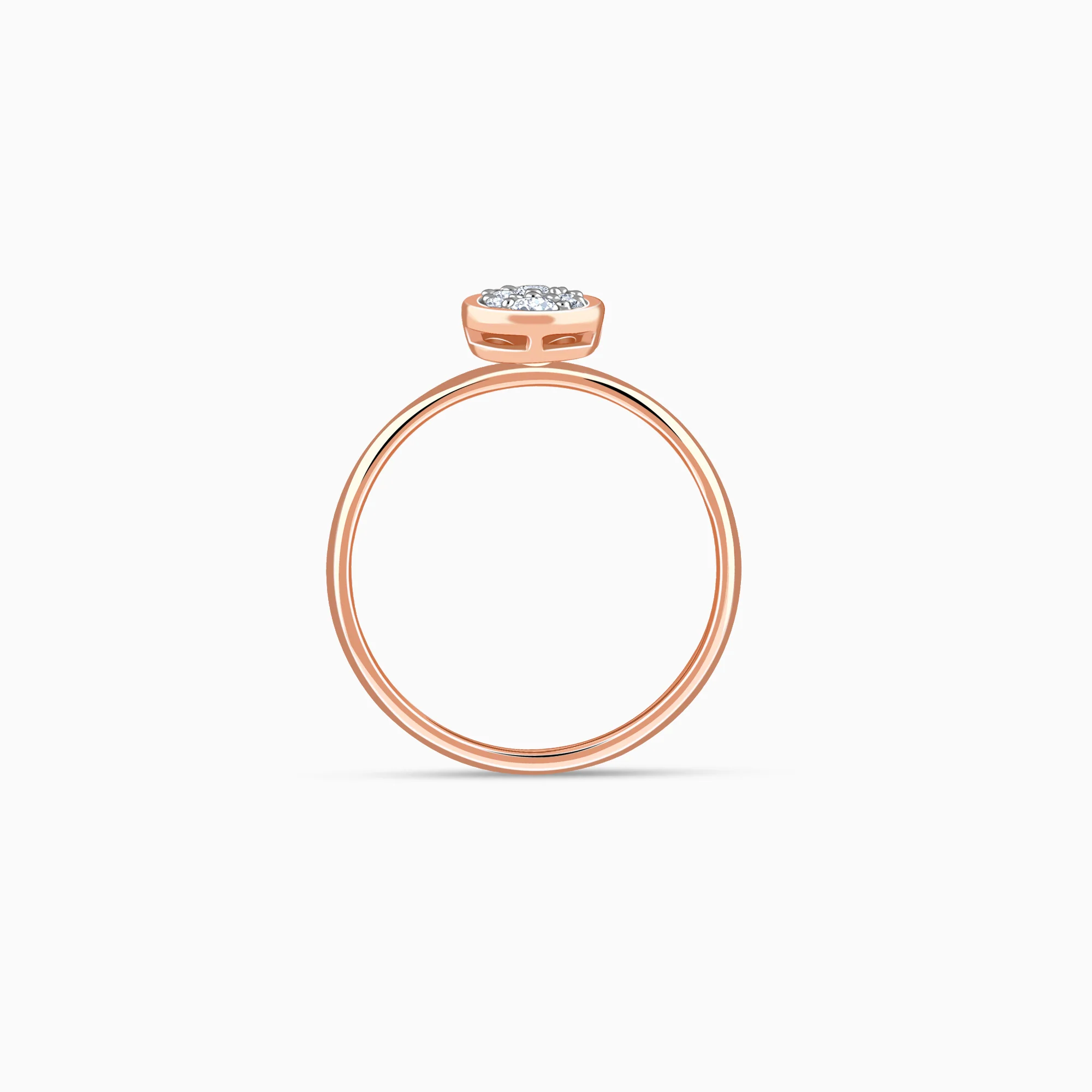 Rose Gold Eclipse Lab Grown Diamond Ring - Image 5
