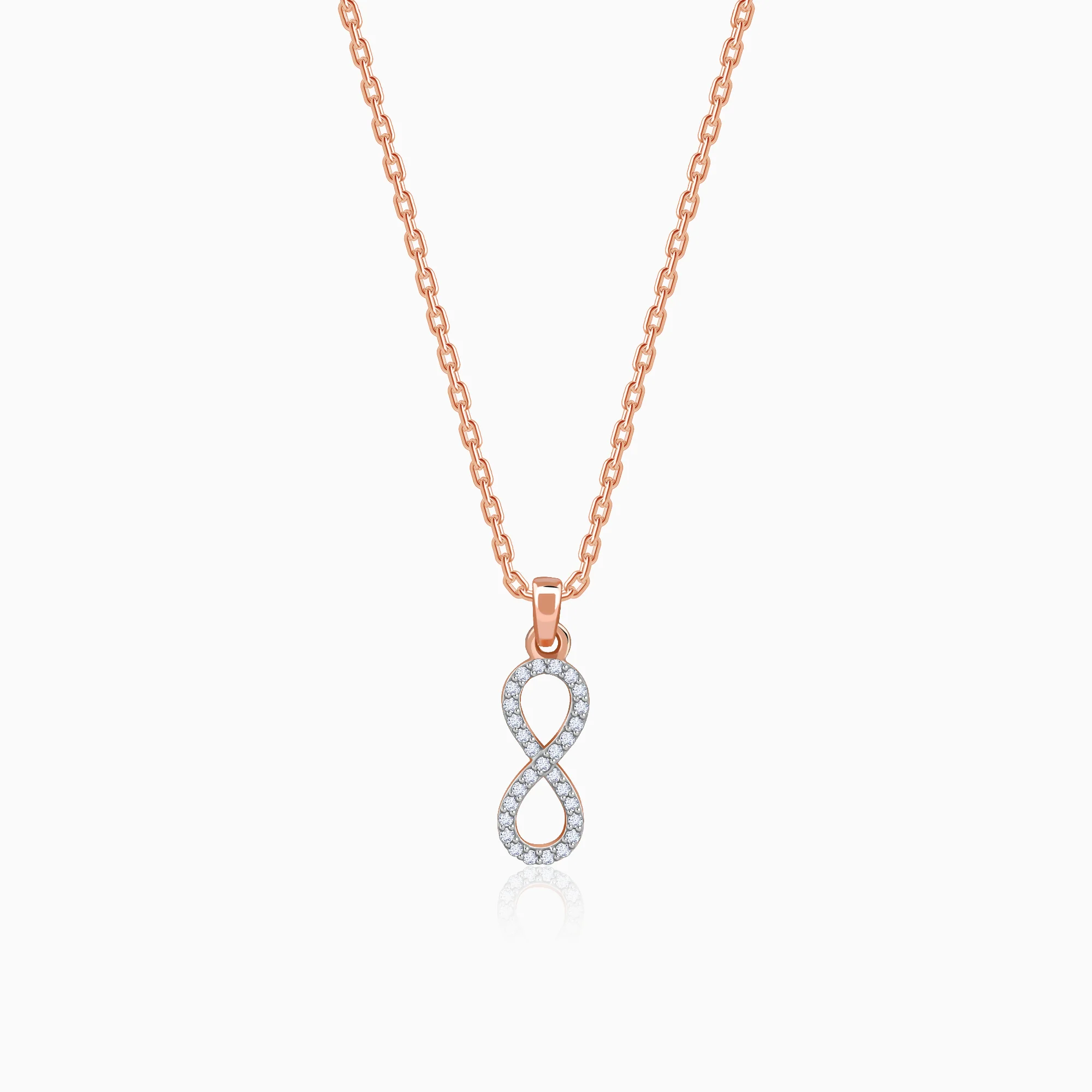 Rose Gold Elara Lab Grown Diamond Pendant
