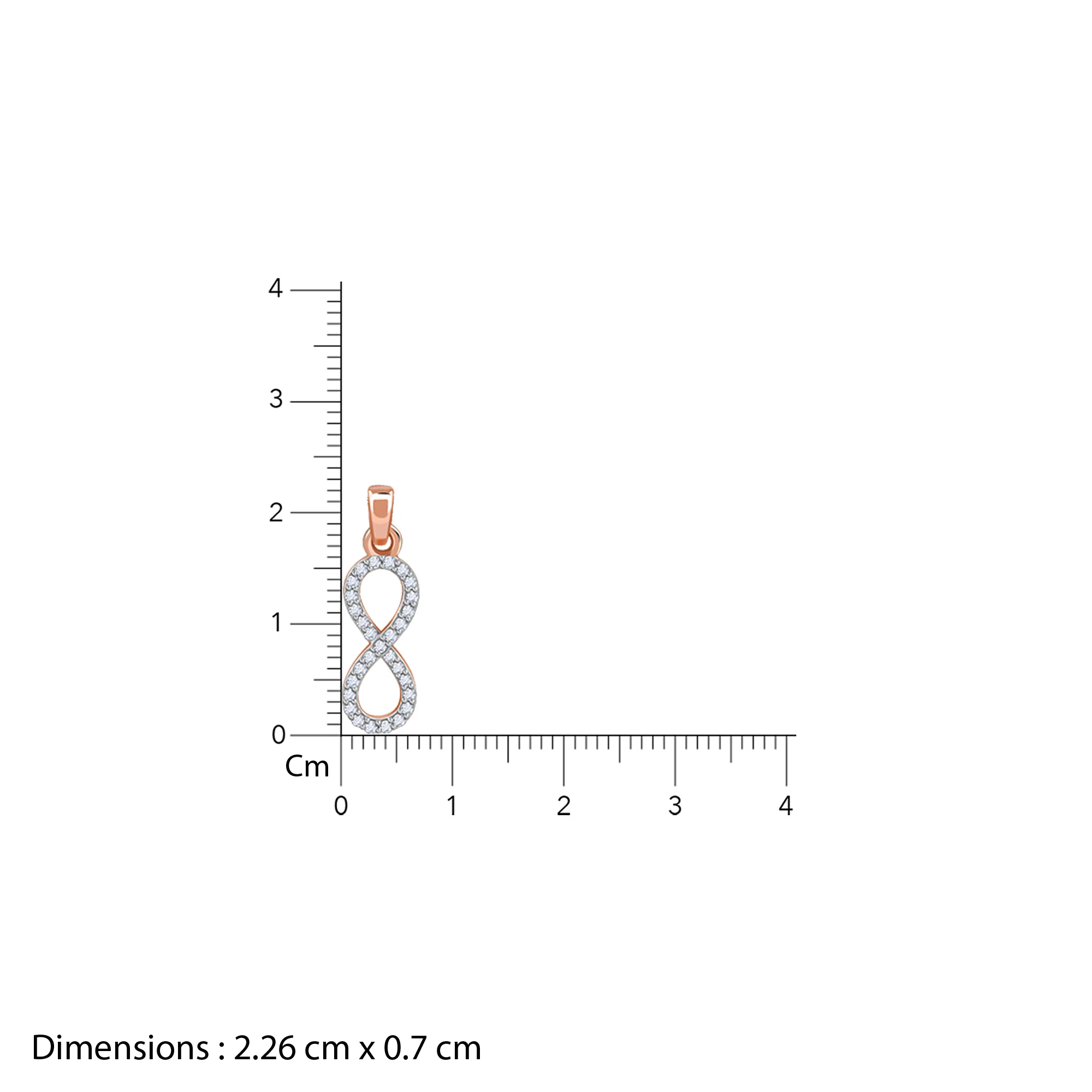 Rose Gold Elara Lab Grown Diamond Pendant - Image 6