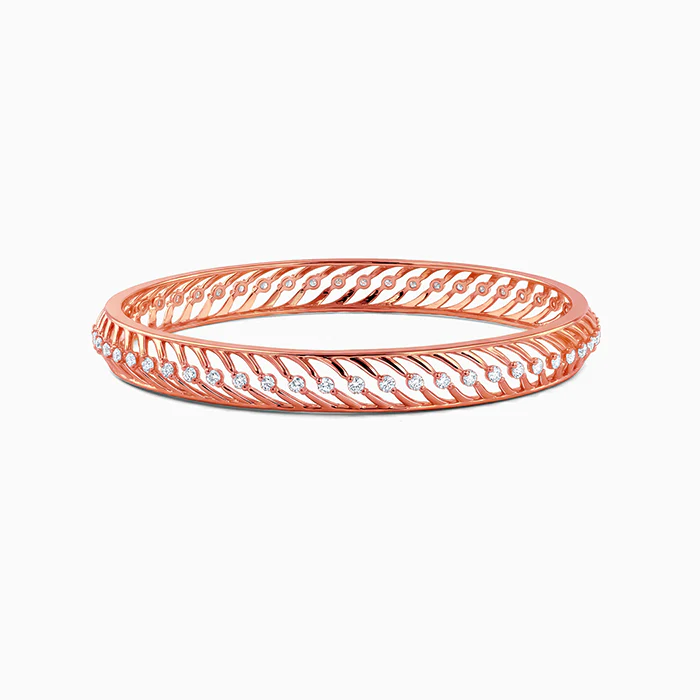 Rose Gold Emberwood Bangle (Size 2.4)