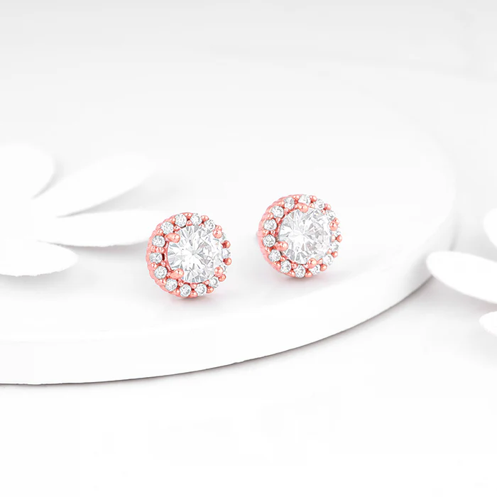 Rose Gold Eve Beauty Earrings - Image 2