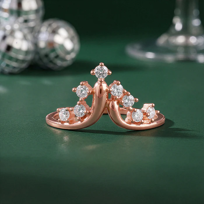 Rose Gold Falling Ring