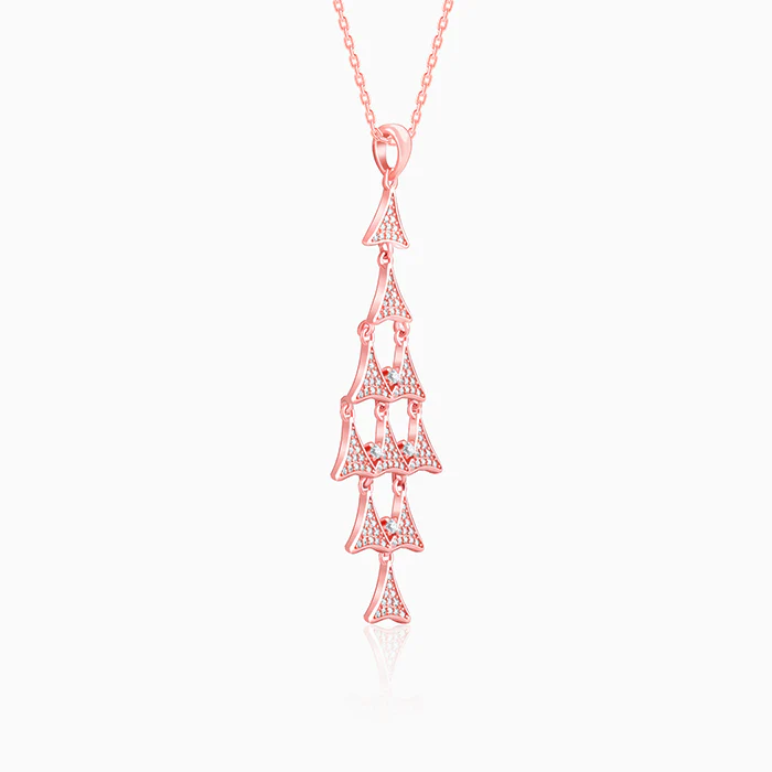 Rose Gold Baum Pendant With Link Chain - Image 4
