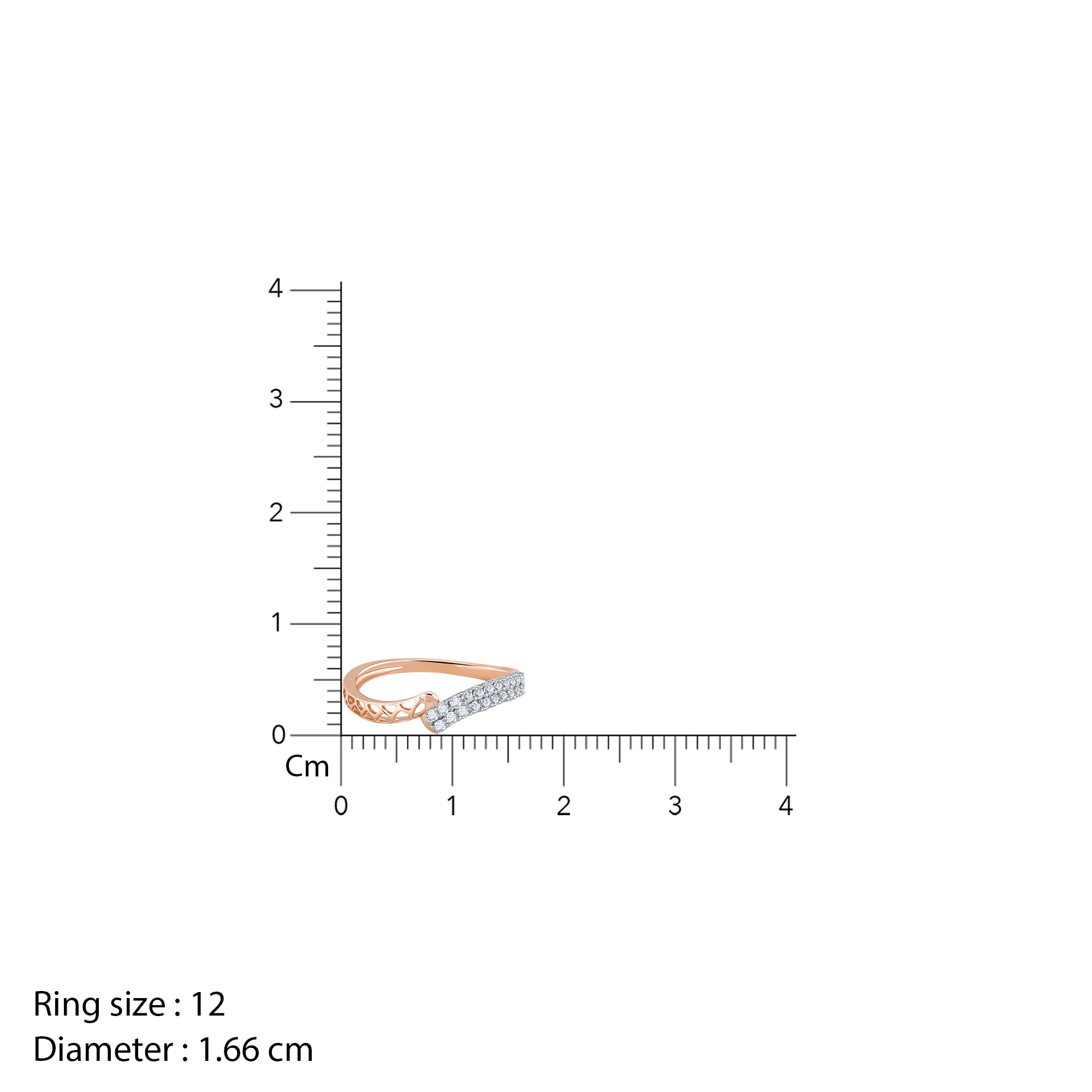 Rose Gold Flicker Diamond Ring - Image 6