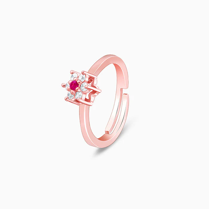 Rose Gold Flower Power Ring - Image 4
