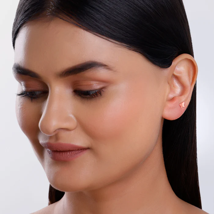 Rose Gold Fly Ear Piercings - Image 3