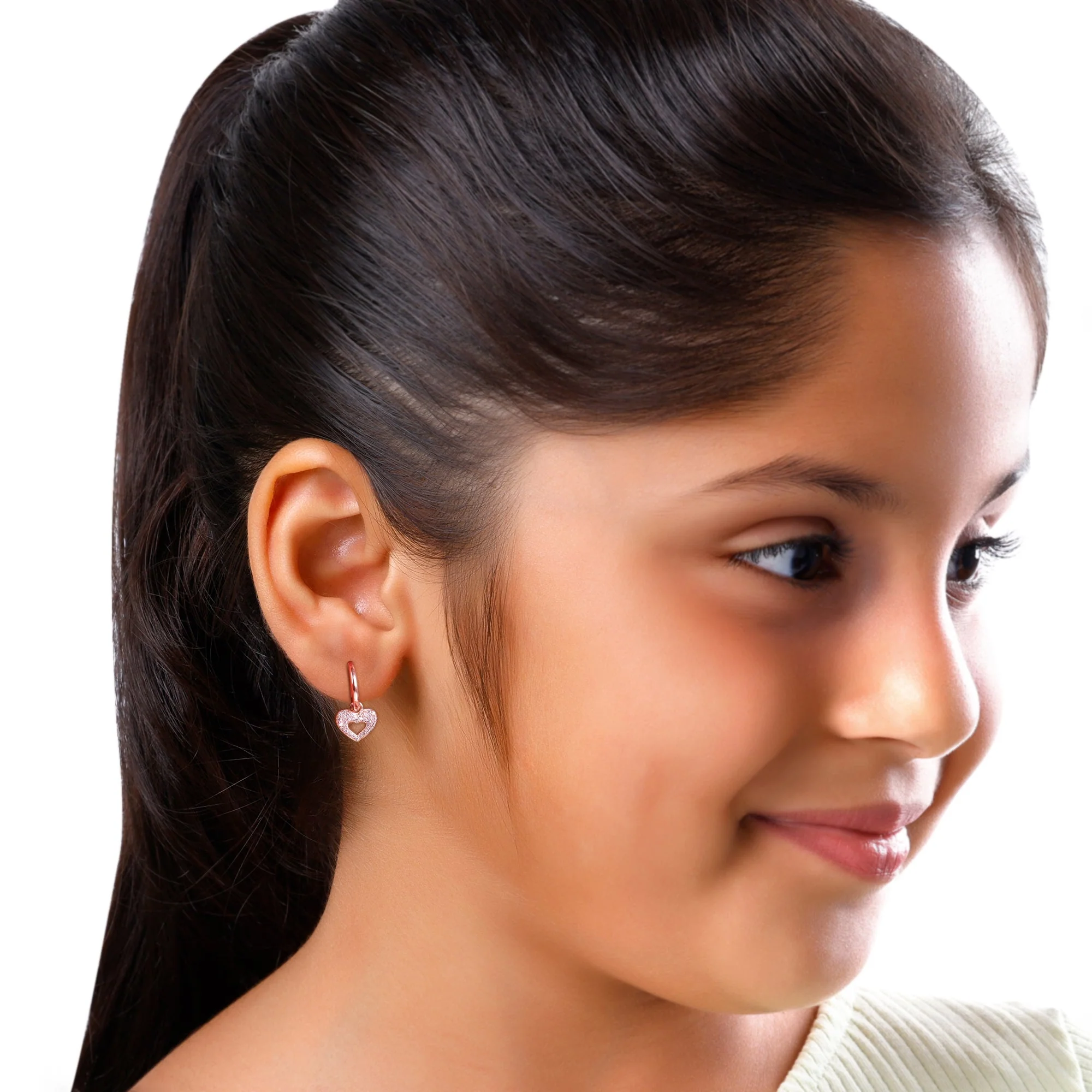 Rose Gold Forever Beat Kids Earrings - Image 3