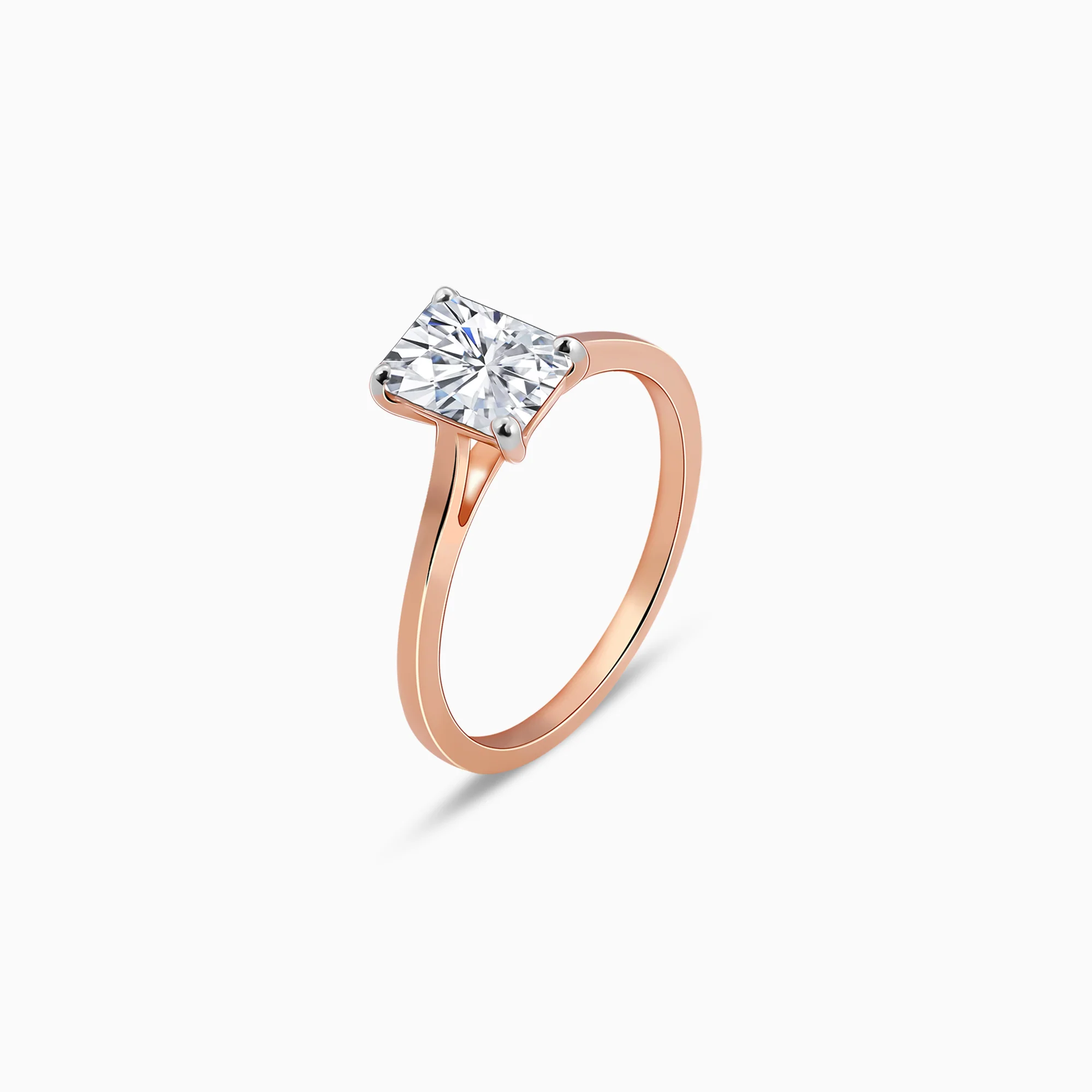Rose Gold Forever Solitaire Lab Grown Diamond Ring - Image 4