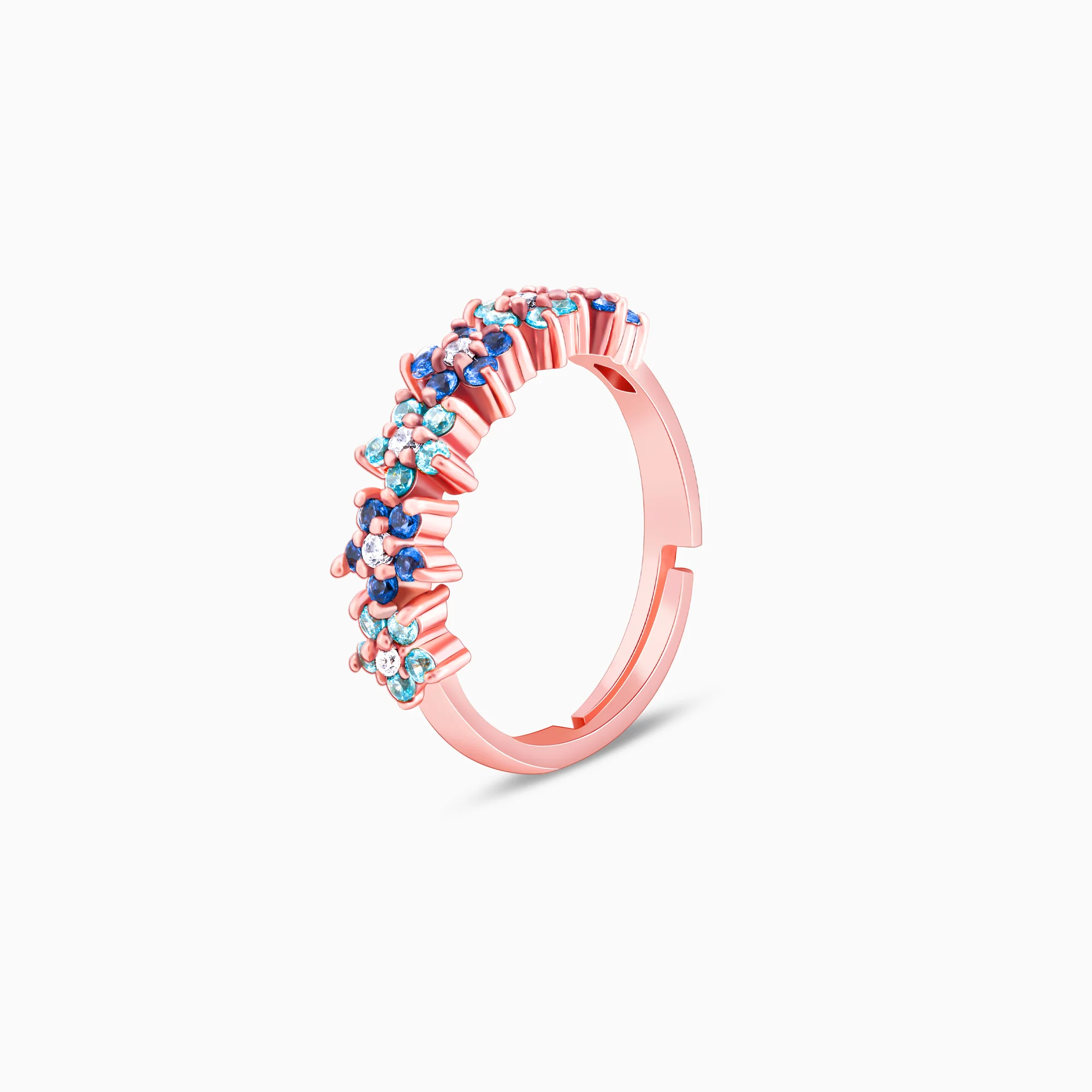 Rose Gold Glinting Crown Ring - Image 5