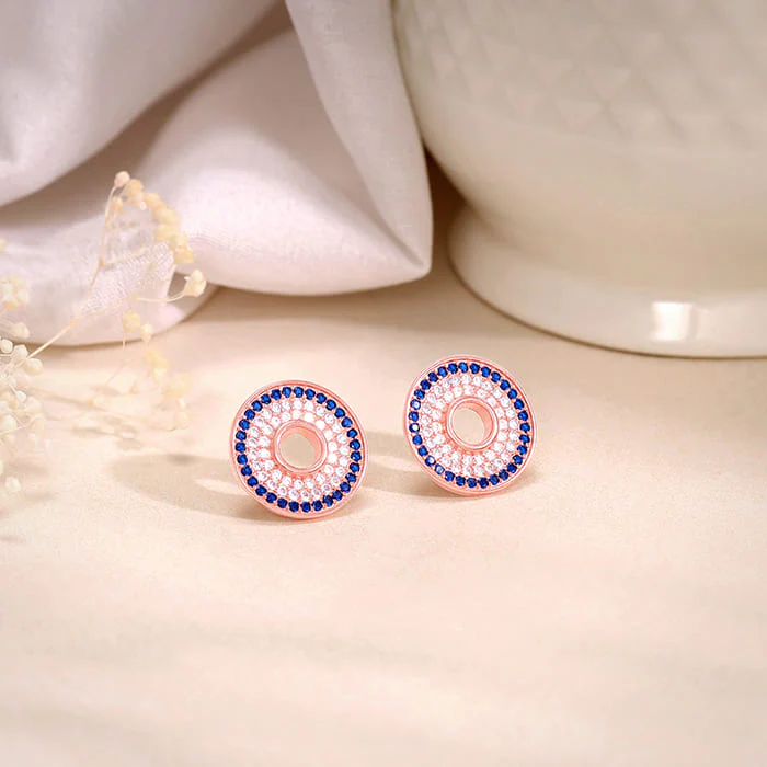 Rose Gold Glittering Joy Earrings - Image 2