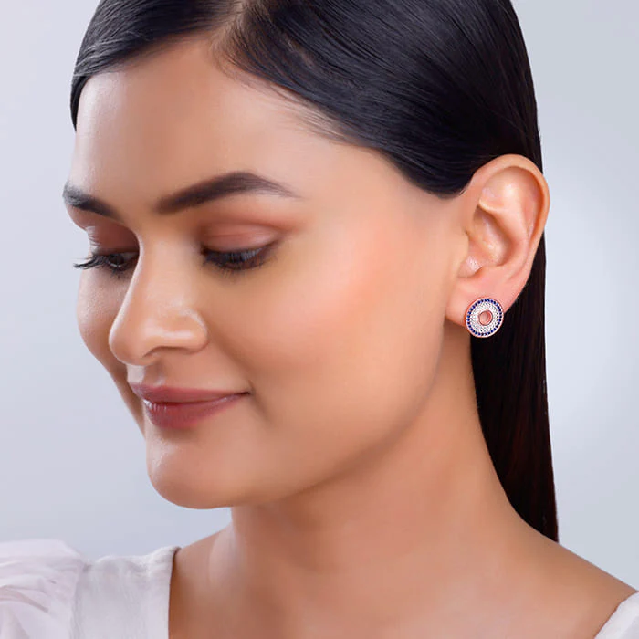 Rose Gold Glittering Joy Earrings - Image 3