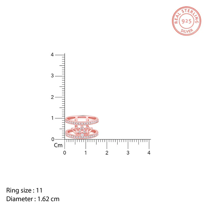 Rose Gold Gulabi Kamal Ring - Image 5