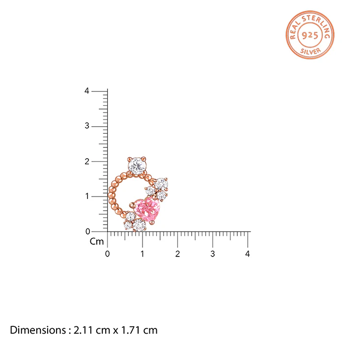 Rose Gold Heartbound Earrings - Image 7