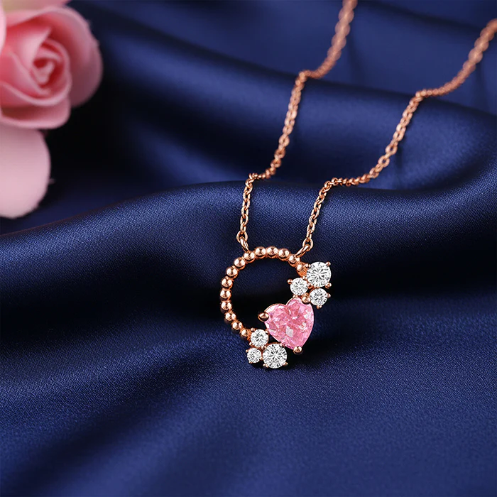 Rose Gold Heartbound Necklace - Image 2