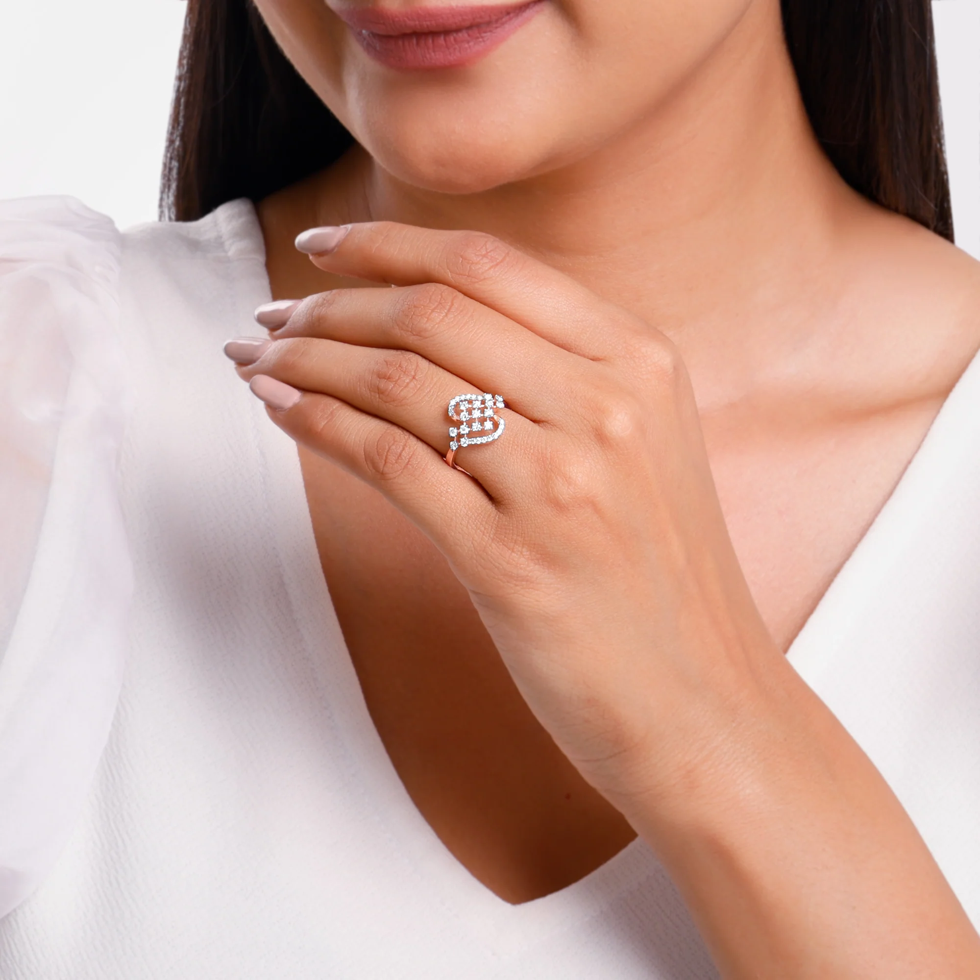 Rose Gold Heartfelt Spark Lab Grown Diamond Ring - Image 3
