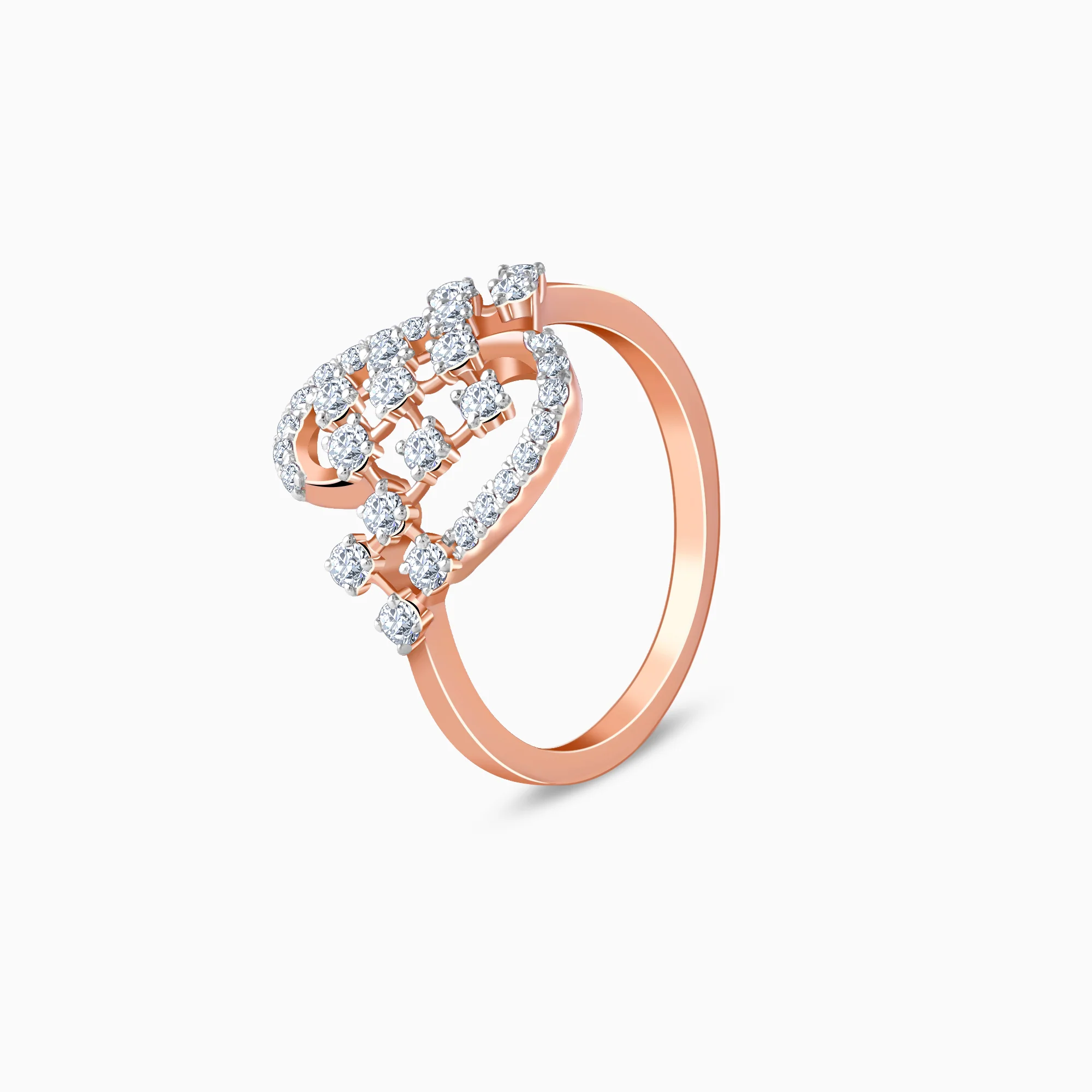 Rose Gold Heartfelt Spark Lab Grown Diamond Ring - Image 4