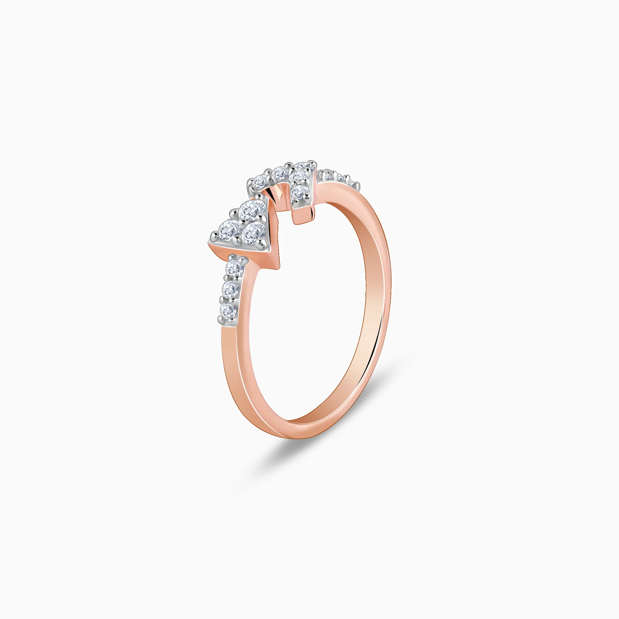 Rose Gold Heartshot Diamond Ring - Image 4