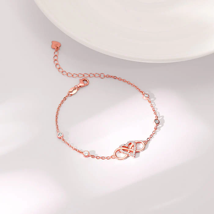 Rose Gold Infinite Bond Bracelet - Image 2