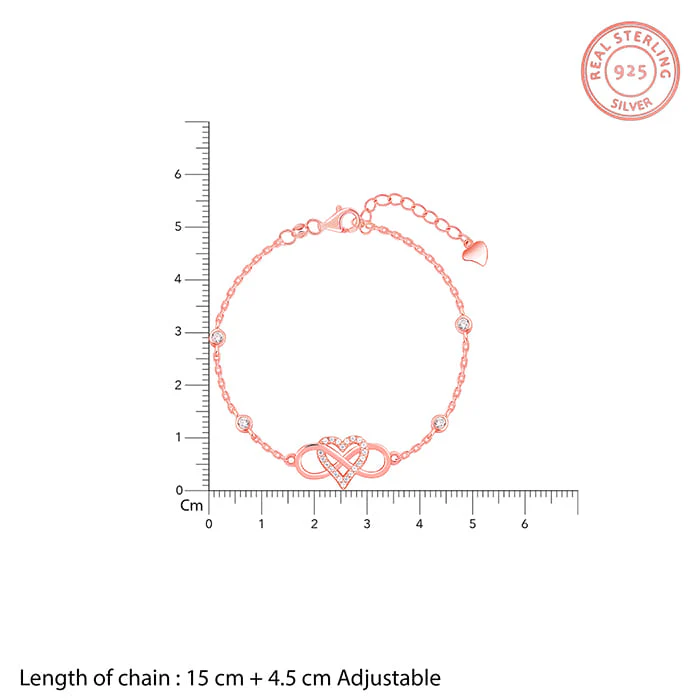 Rose Gold Infinite Bond Bracelet - Image 4