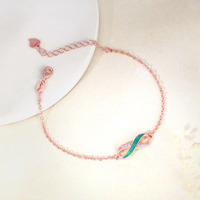 Rose Gold Infinity Vibe Bracelet - Image 2