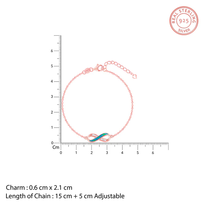 Rose Gold Infinity Vibe Bracelet - Image 4