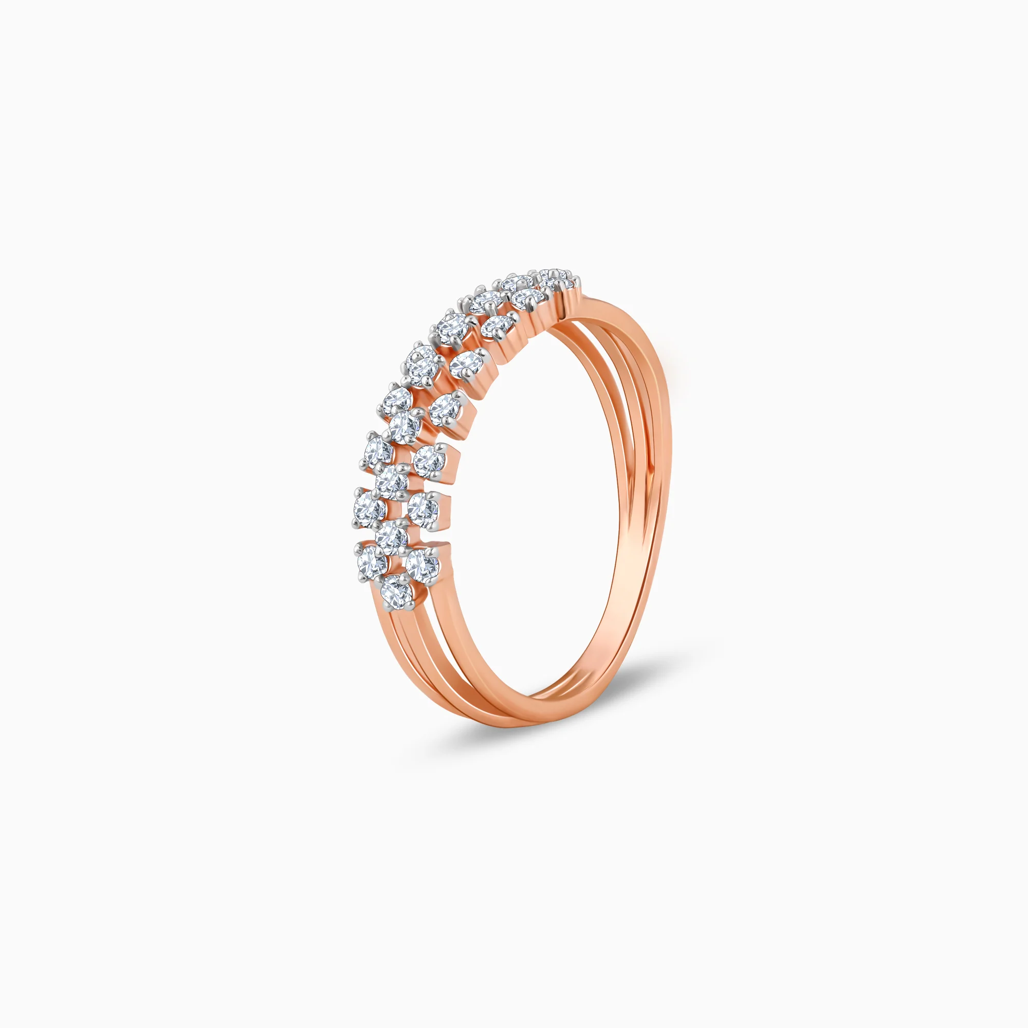 Rose Gold Ivory Radiance Diamond Ring - Image 4
