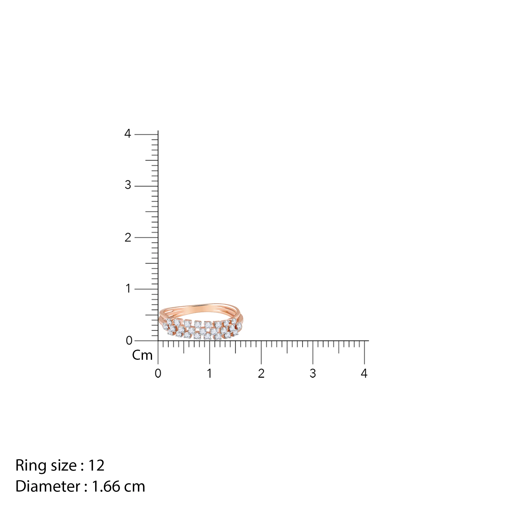 Rose Gold Ivory Radiance Diamond Ring - Image 5