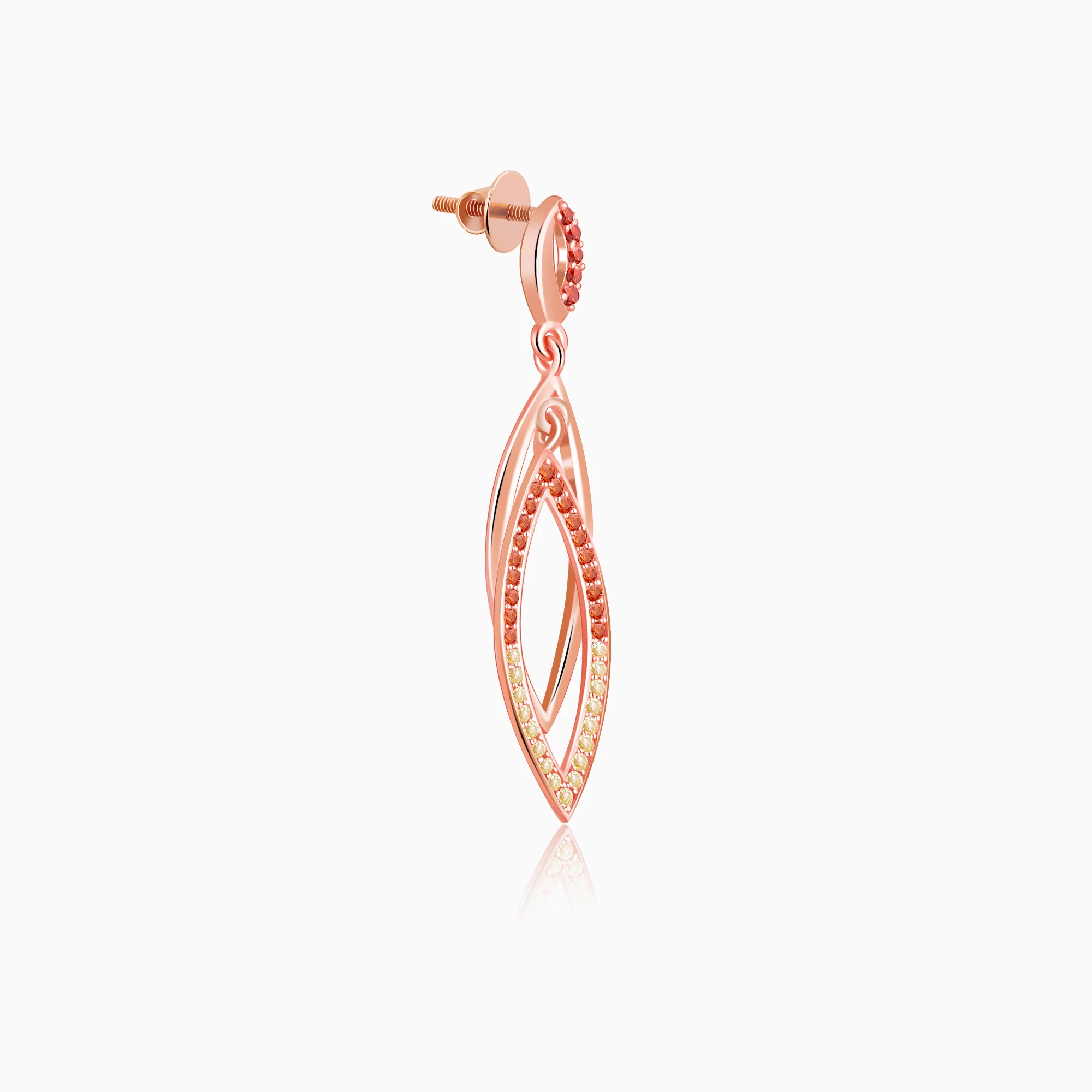 Rose Gold Ixchel Dangler Earrings - Image 4