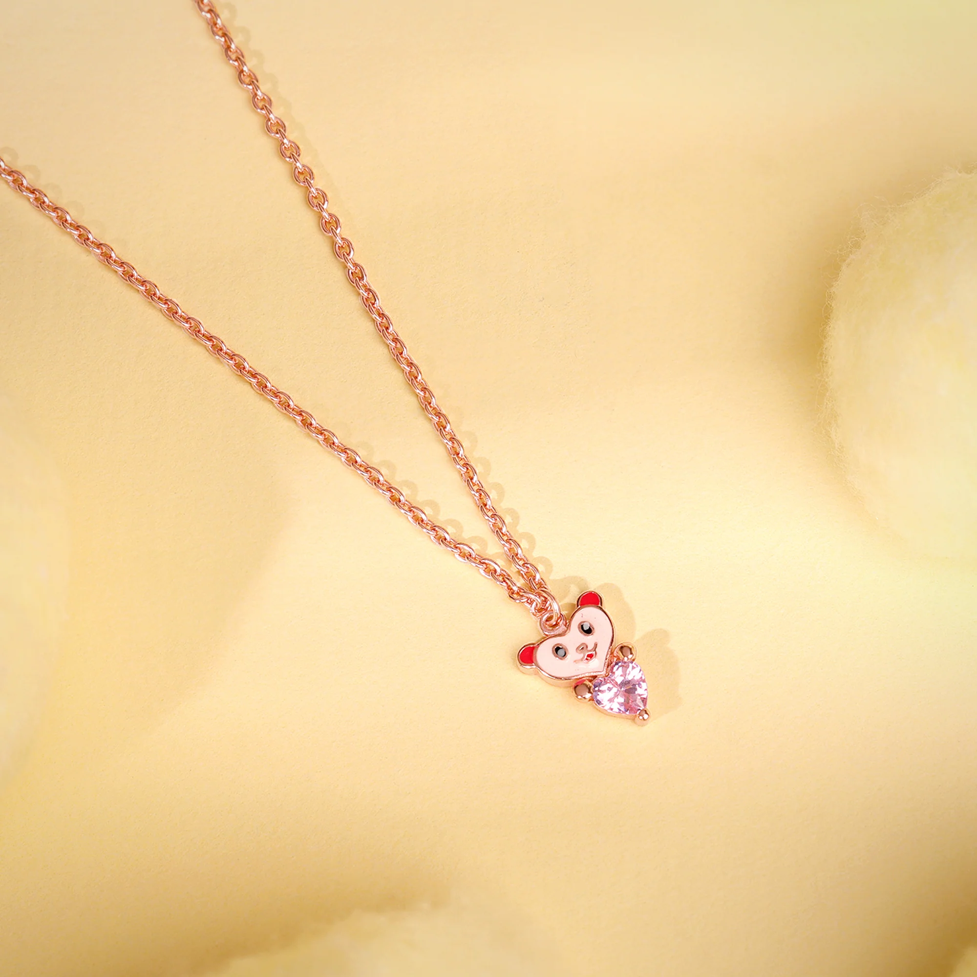 Rose Gold Joyful Boo Pendant - Image 2
