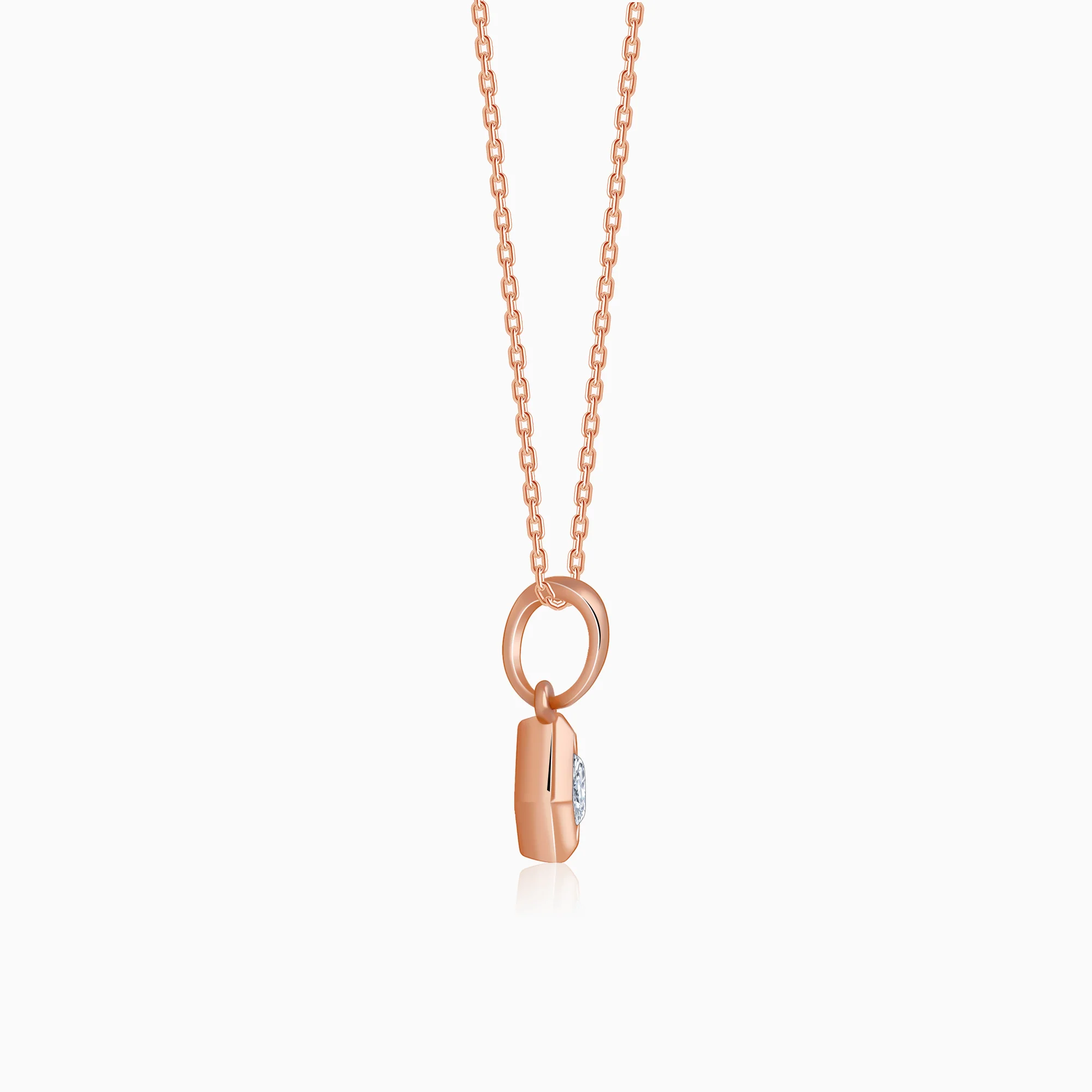 Rose Gold Kaiva Lab Grown Diamond Pendant - Image 5