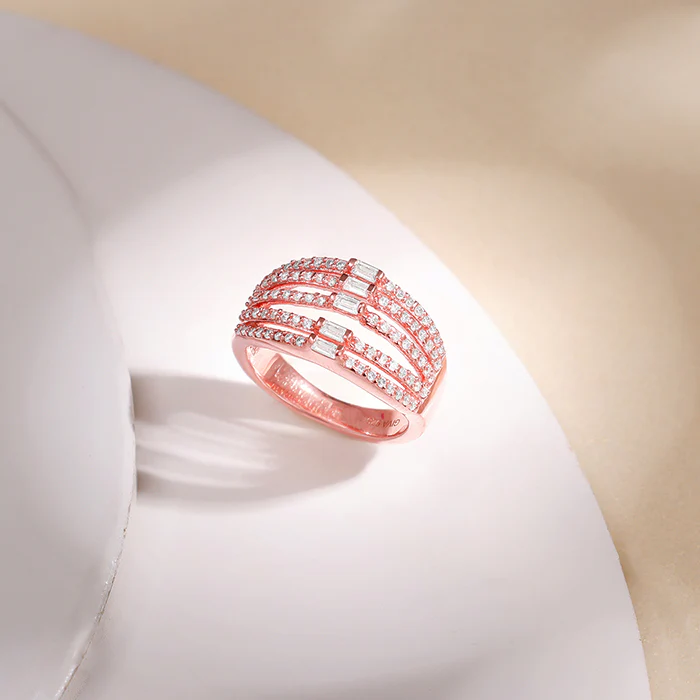 Rose Gold Layer Player Ring - Image 2