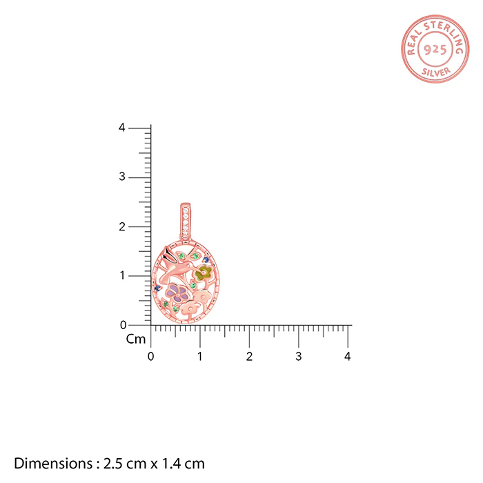 Rose Gold Love Of Nature Pendant With Link Chain - Image 5