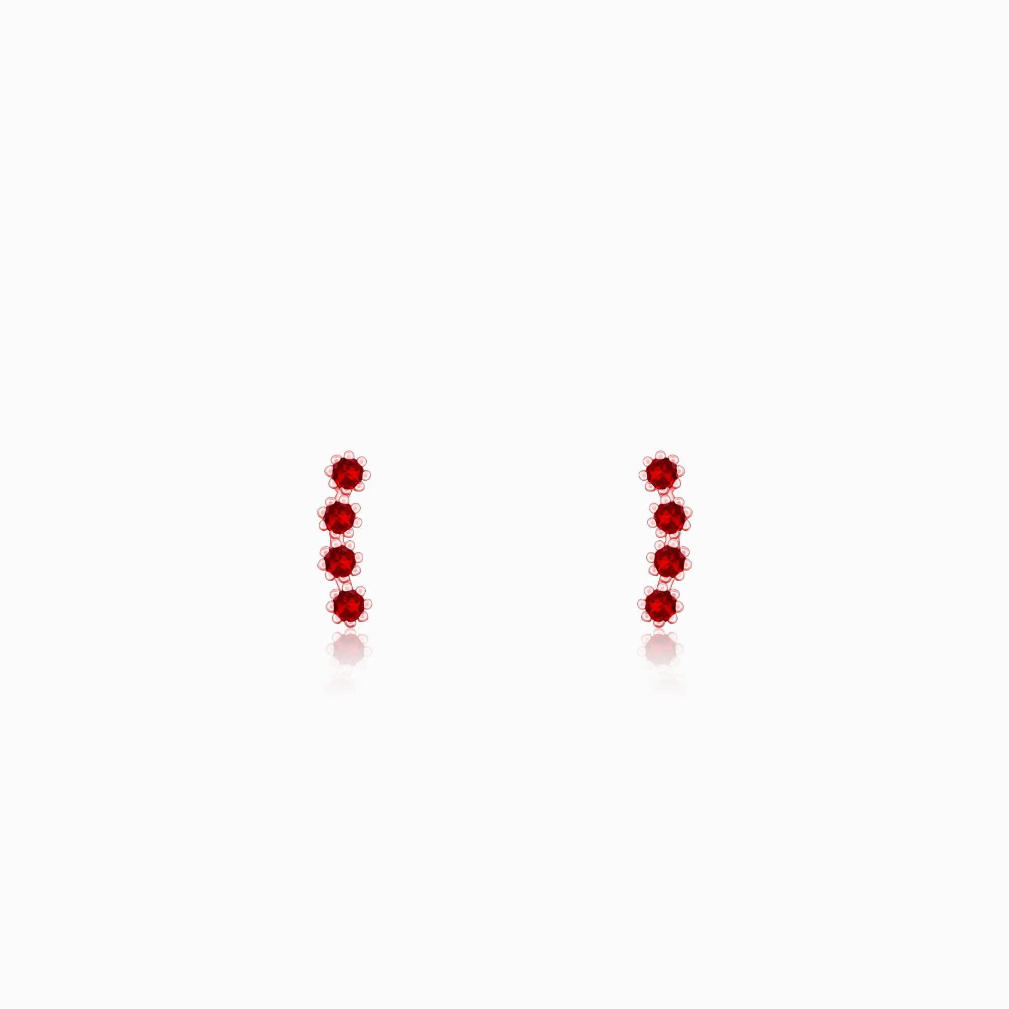 Rose Gold Love Quartet Earrings
