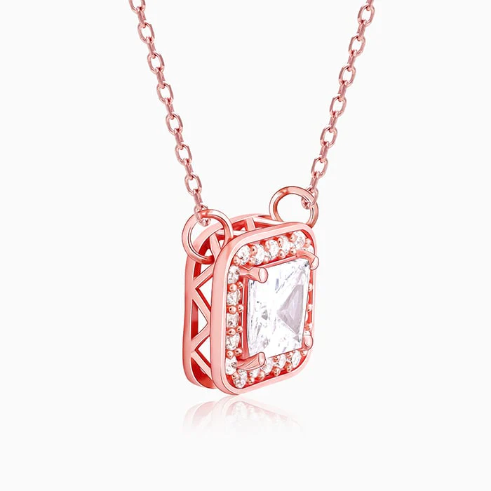 Rose Gold Love Square Mangalsutra - Image 4