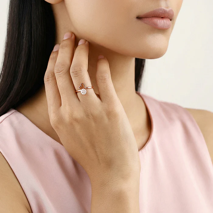 Rose Gold Lovey-Dovey Ring - Image 3