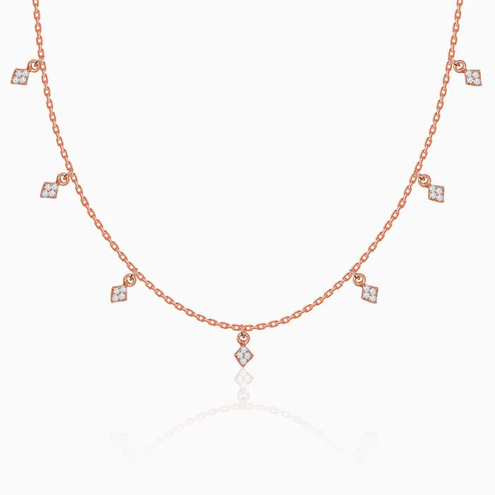 Rose Gold Lumina Charm Necklace