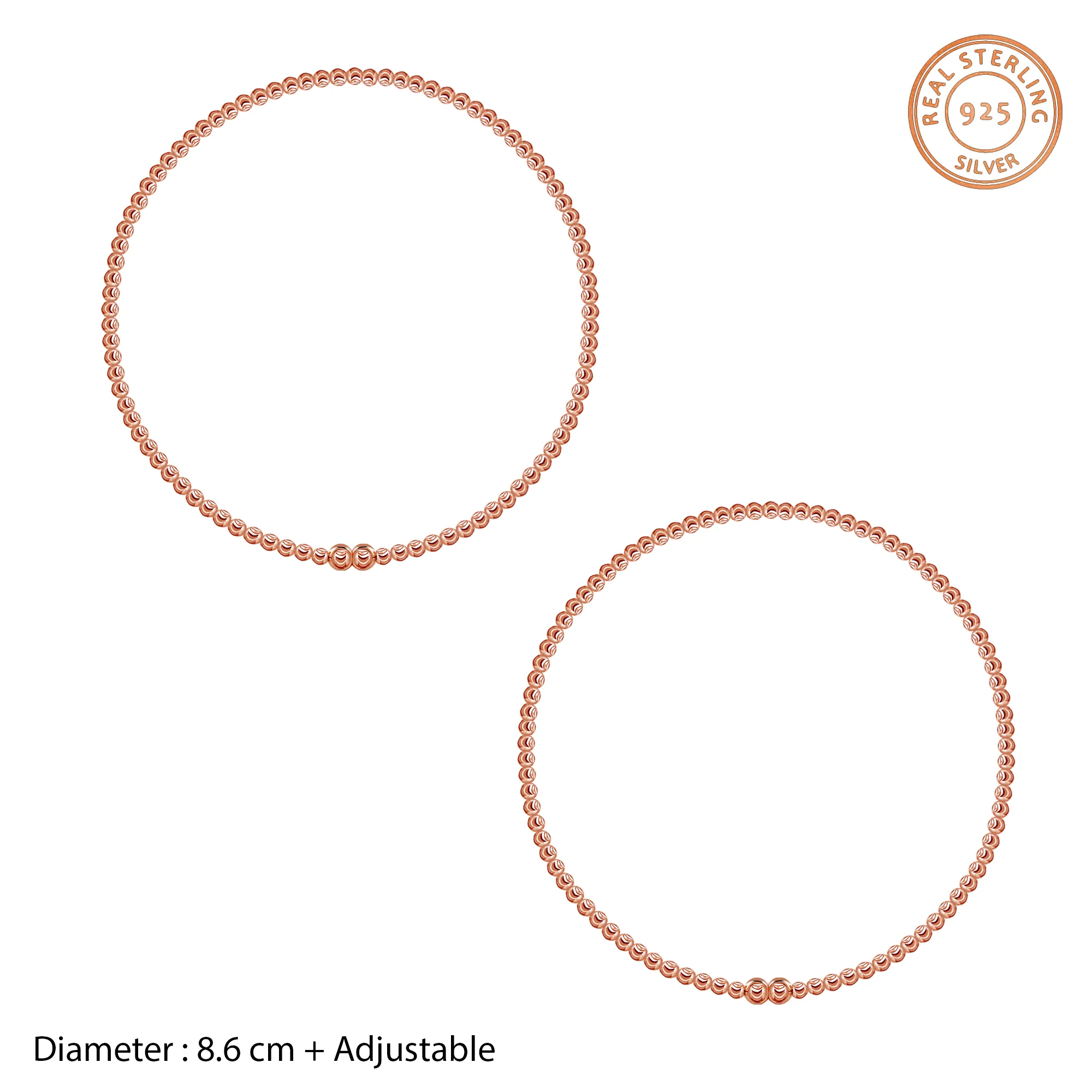 Rose Gold Madonna Anklet - Image 4