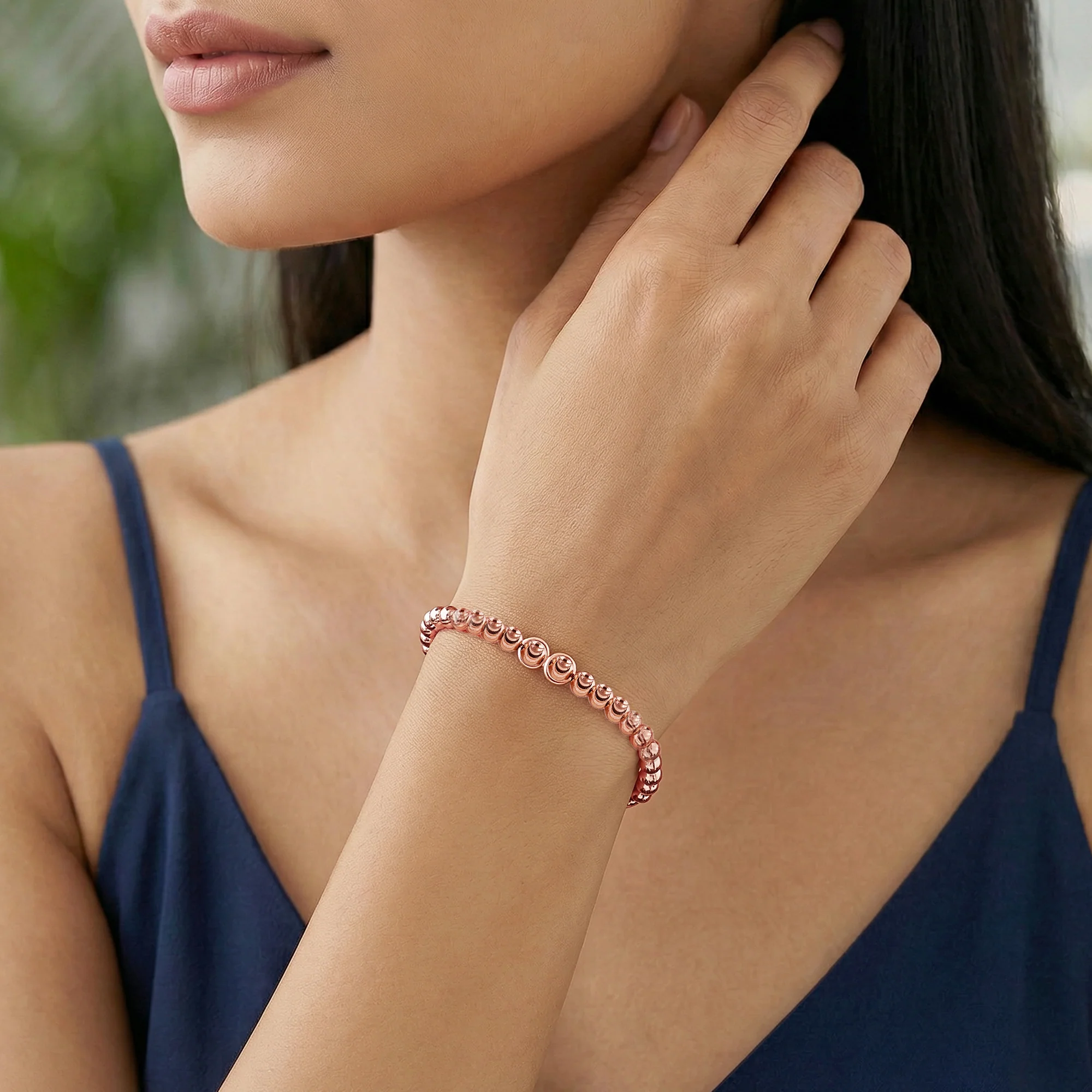 Rose Gold Madonna Bracelet - Image 2