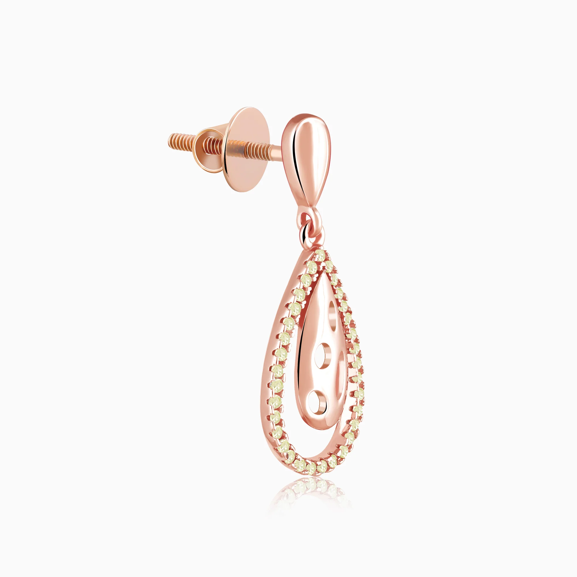 Rose Gold Meherika  Earrings - Image 4