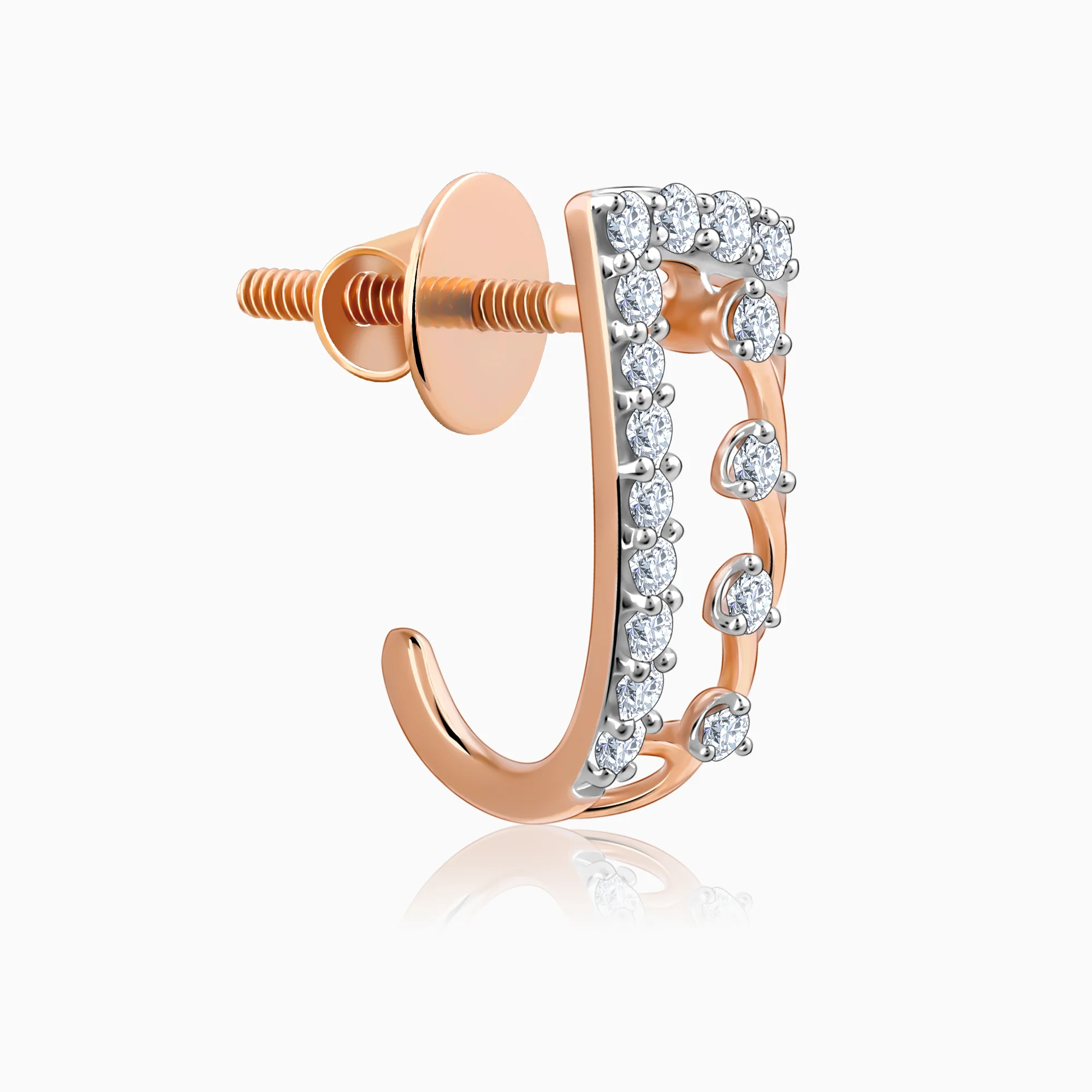 Rose Gold Miracle Diamond Earrings - Image 4