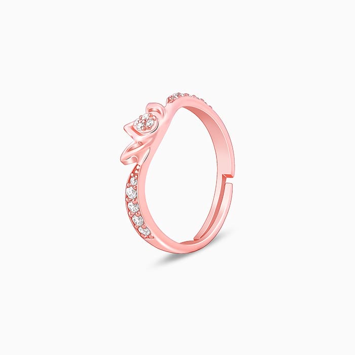 Rose Gold Mridul Kamal Ring - Image 4