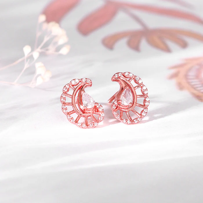 Rose Gold Mridul Mamidi Studs - Image 2