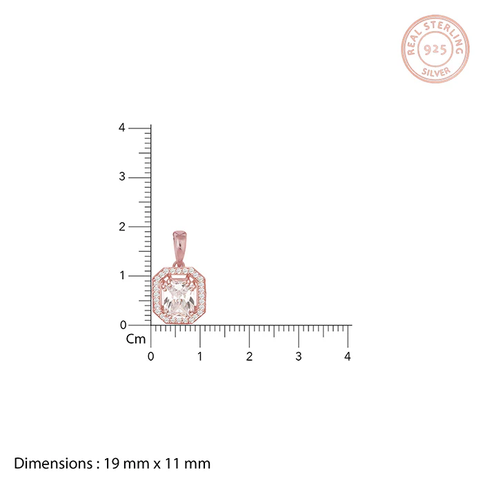 Rose Gold Mystique Romance Pendant With Link Chain - Image 8
